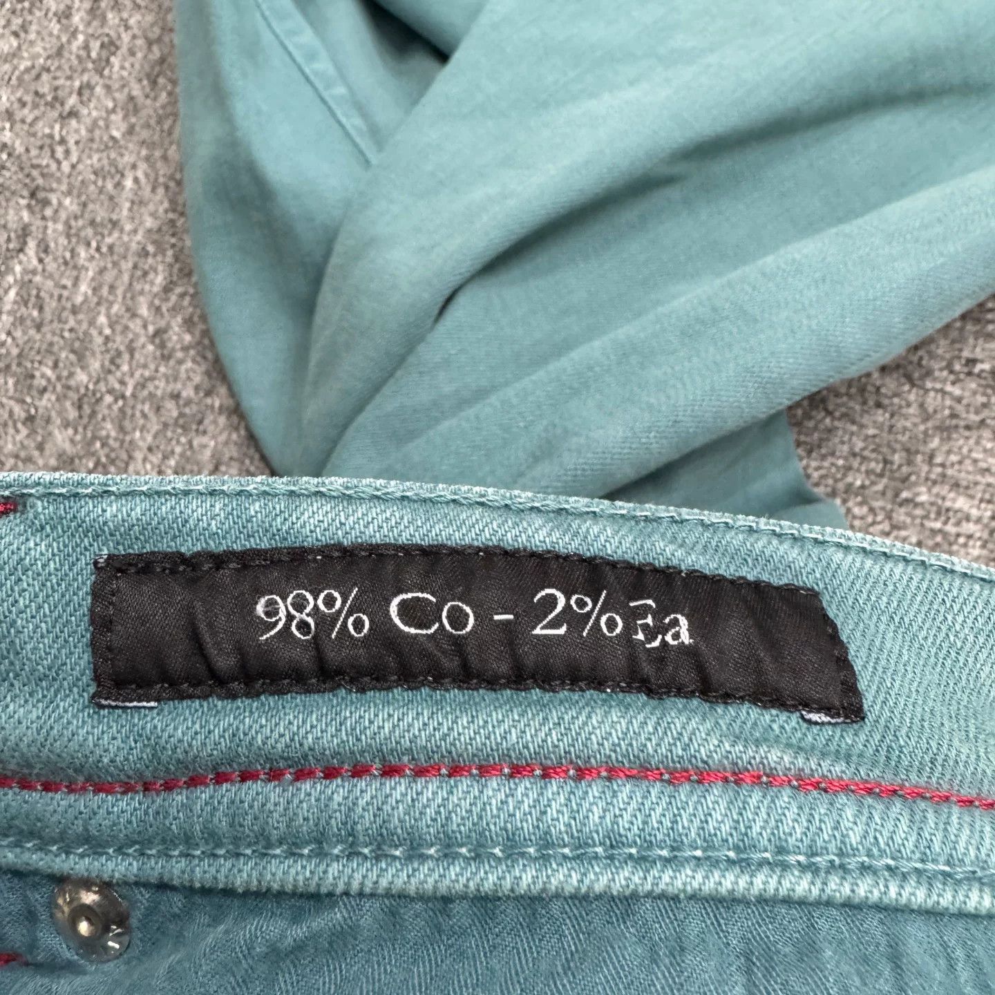 Kiton Kiton Teal Cotton Blend Jeans Size 36 Size US 36 / EU 52 - 5 Thumbnail