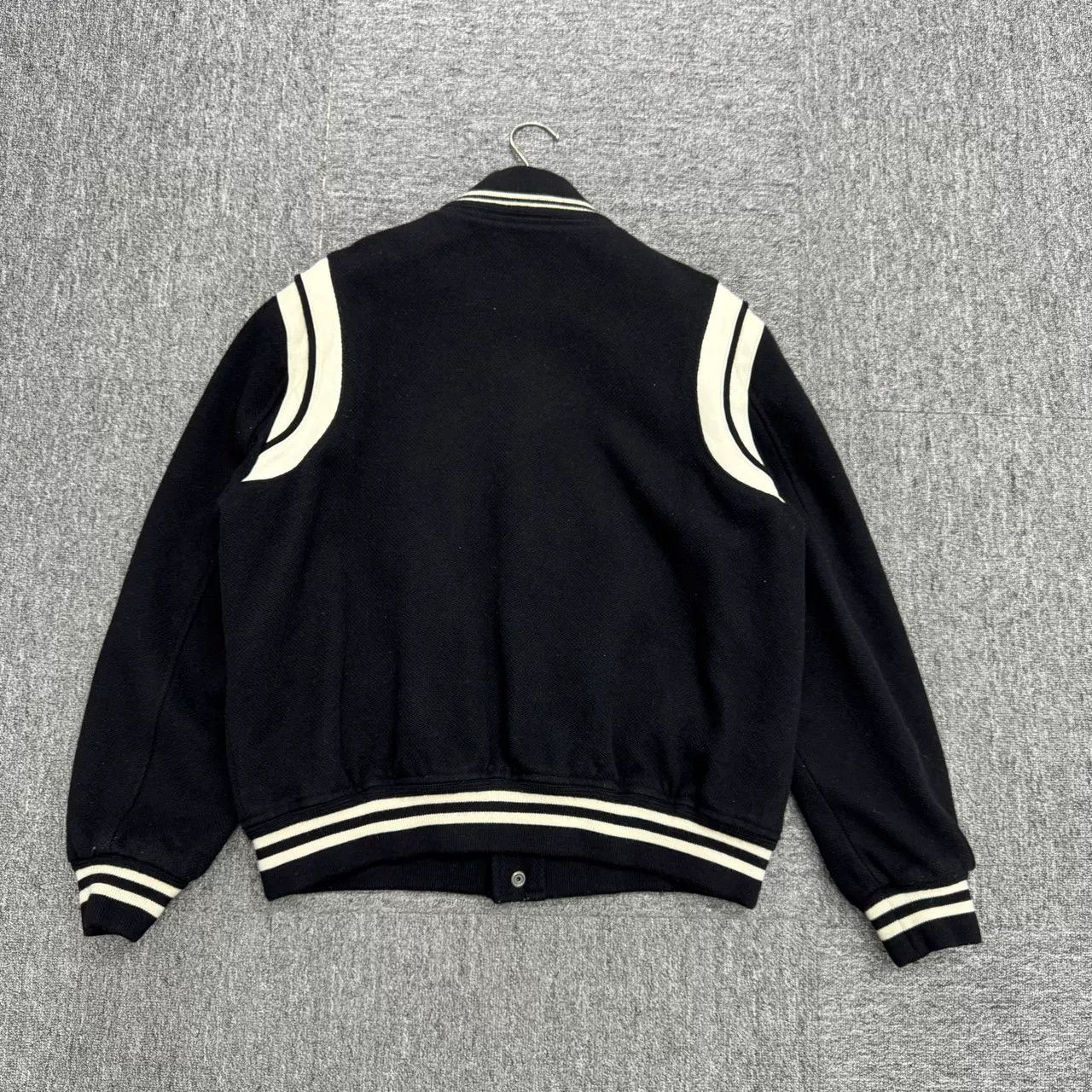 Saint Laurent Paris Saint Laurent Leather Trim Varsity Jacket US XL Size US XL / EU 56 / 4 - 6 Thumbnail