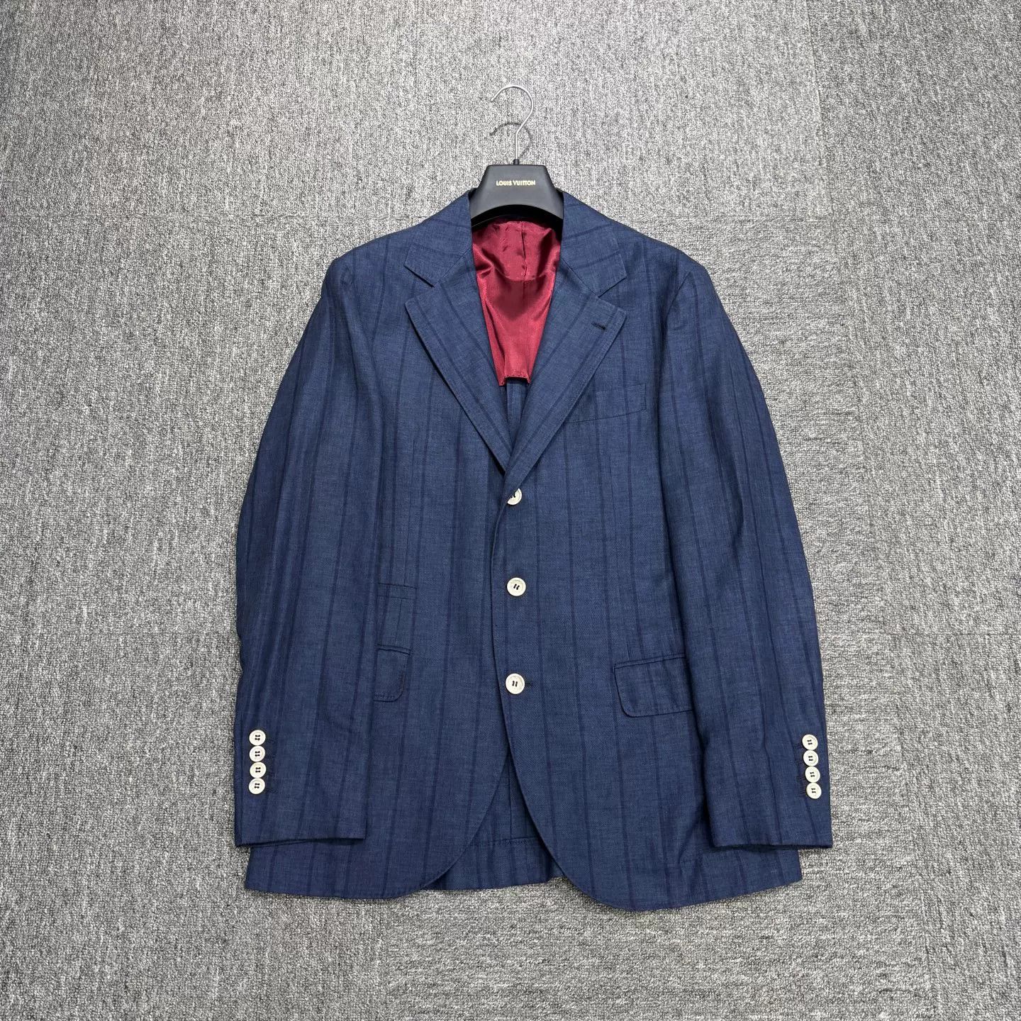 Brunello Cucinelli Brunello Cucinelli Striped Wool Blazer Size 36R Size 36R - 2 Thumbnail