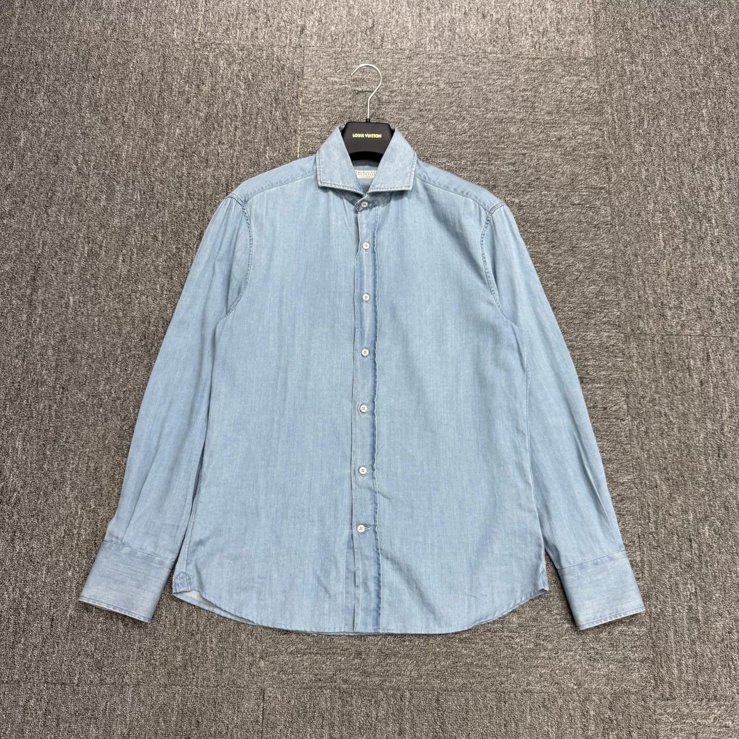 Brunello Cucinelli Brunello Cucinelli Cotton Denim Shirt Size S Size US S / EU 44-46 / 1 - 2 Thumbnail