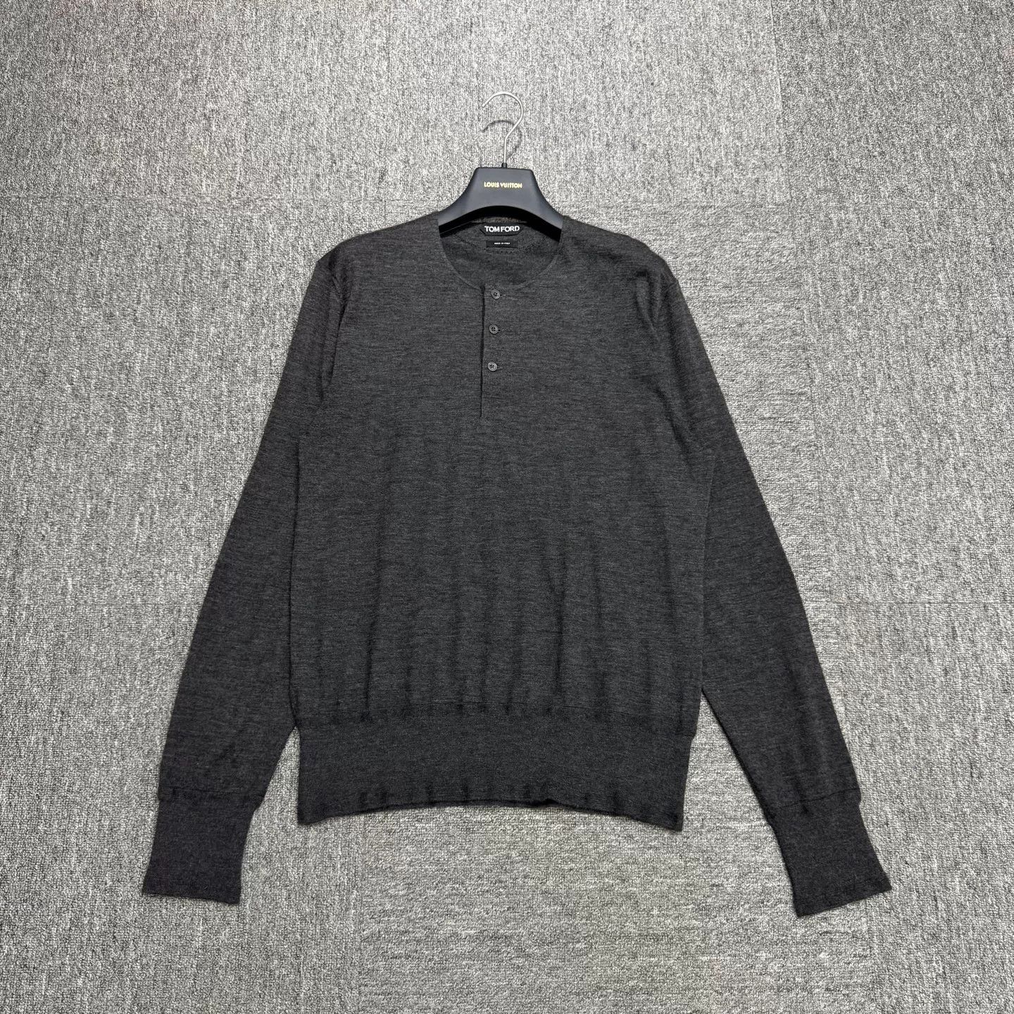 Tom Ford Tom Ford Cashmere Henley Sweater Size L Size US L / EU 52-54 / 3 - 2 Thumbnail