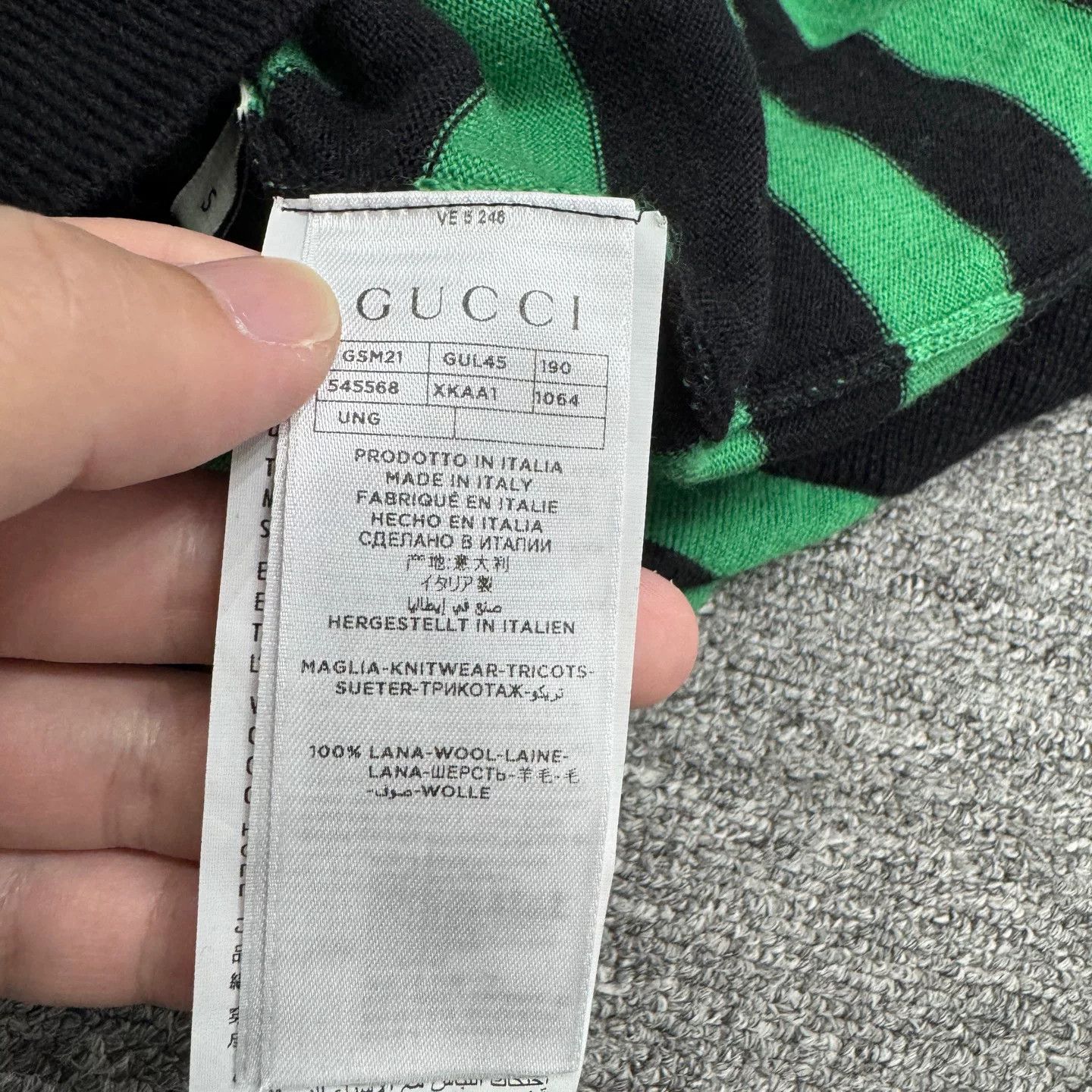 Gucci Gucci Skull Embroidered Striped Knit Shirt Size S Size US S / EU 44-46 / 1 - 3 Thumbnail