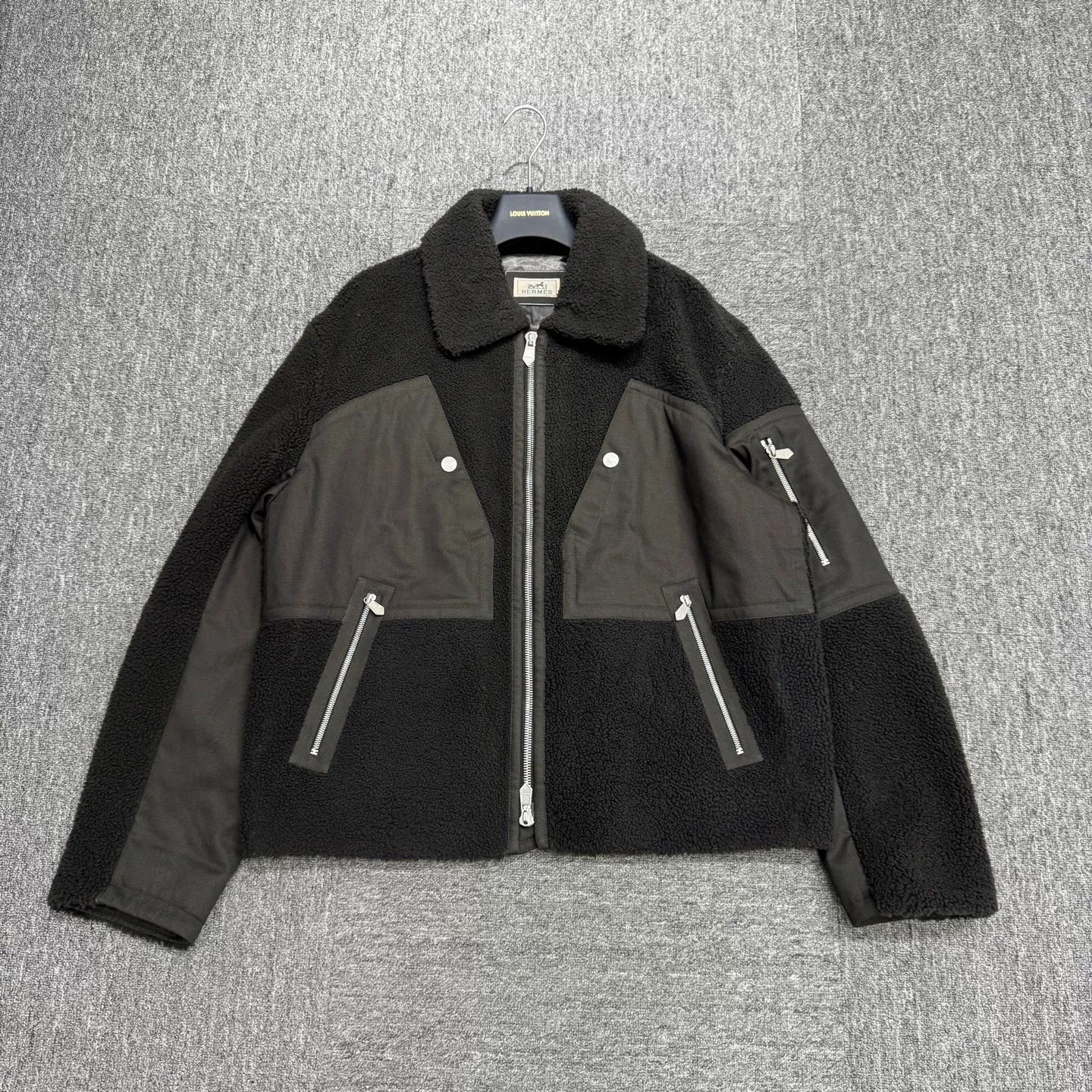 Hermes Hermès Shearling Panel Jacket Size 50 Size US M / EU 48-50 / 2 - 2 Thumbnail