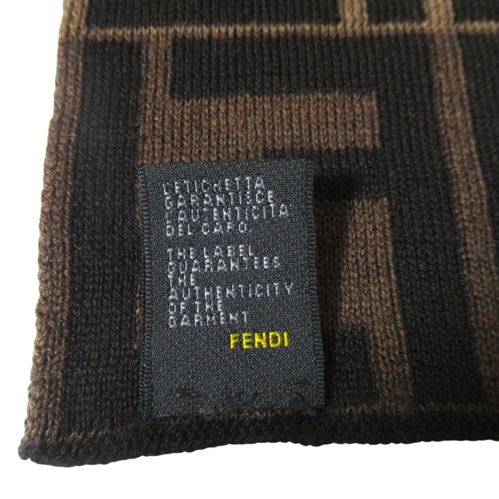 Fendi Fendi Fendi Zucca Knit Scarf Textile Scarf DUTY FREE for USA Size ONE SIZE - 6 Thumbnail