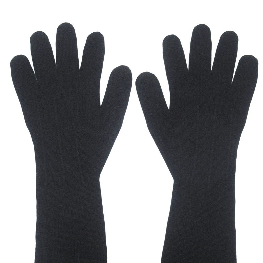 Hermes Hermes Hermes Cashmere Long Gloves Textile Gloves DUTY FREE for USA Size ONE SIZE - 3 Thumbnail