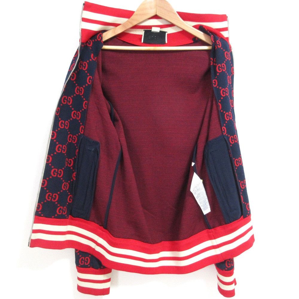 Gucci Gucci Gucci GG Jacquard Track Jacket Textile Outerwear 496919 DUTY FREE for USA Size ONE SIZE - 4 Thumbnail