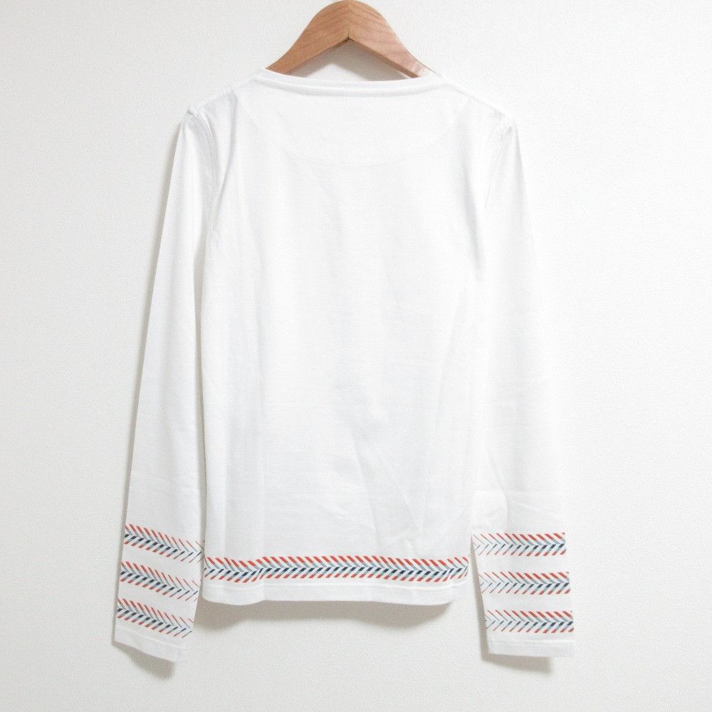Hermes Hermes Hermes Cartouche Chevron Long Sleeve Top Textile T-Shirts DUTY FREE for USA Size ONE SIZE - 2 Thumbnail