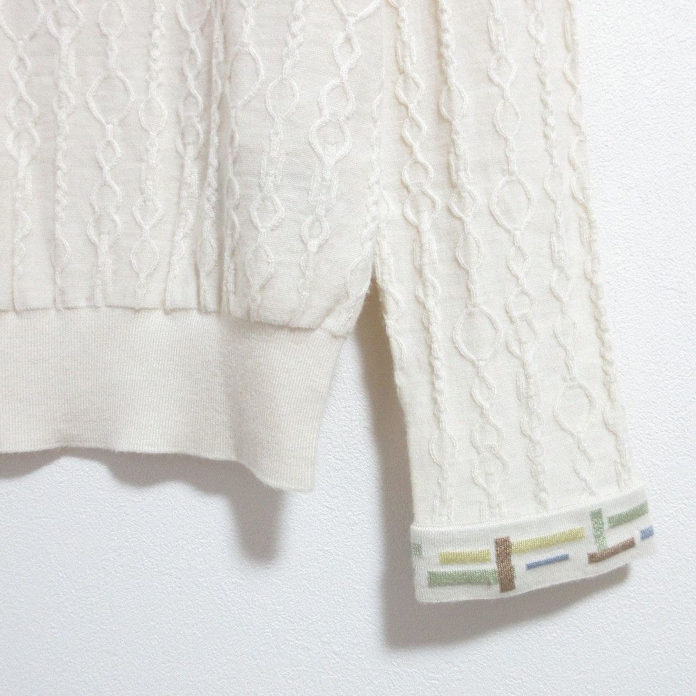 Hermes Hermes Hermes Do Re Boucles Cashmere Silk Knit Top Textile Tops DUTY FREE for USA Size ONE SIZE - 5 Thumbnail