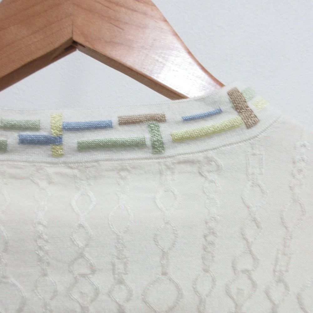 Hermes Hermes Hermes Do Re Boucles Cashmere Silk Knit Top Textile Tops DUTY FREE for USA Size ONE SIZE - 3 Thumbnail