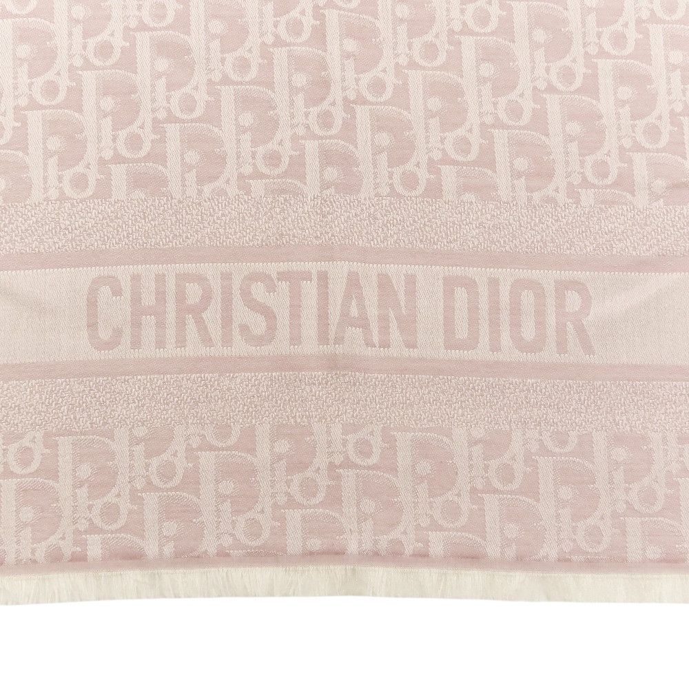 Dior Dior Christian Dior Oblique Large Wool Silk Shawl Others Shawl DUTY FREE for USA Size ONE SIZE - 3 Thumbnail