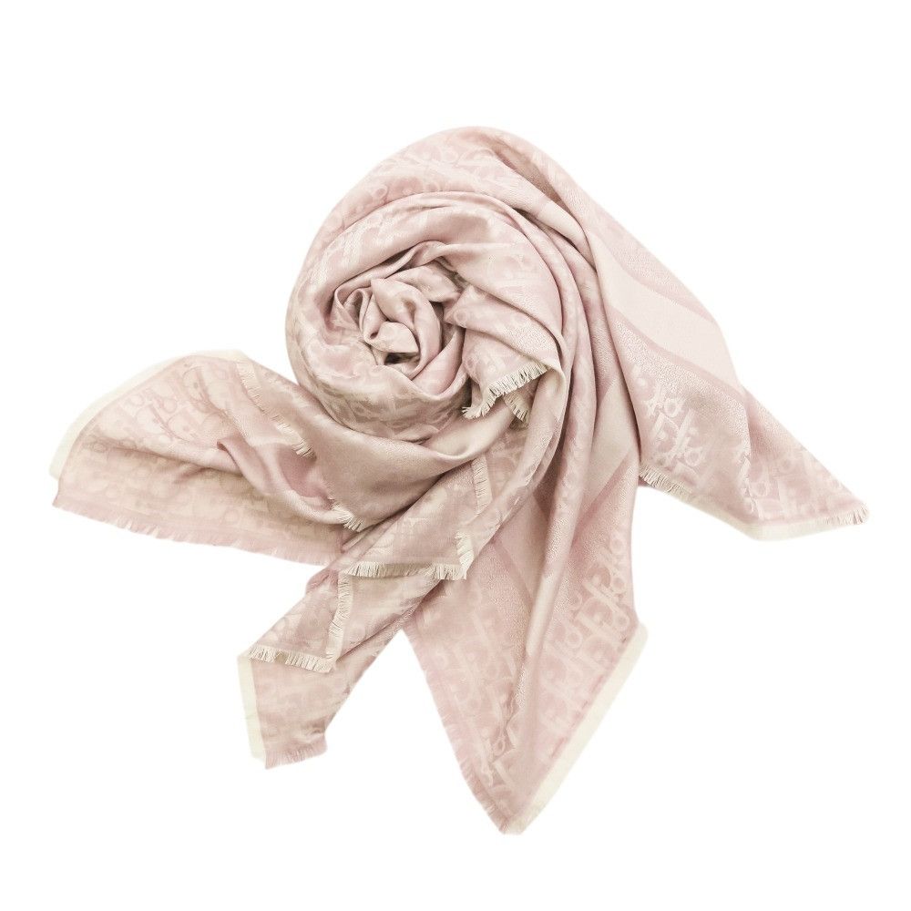 Dior Dior Christian Dior Oblique Large Wool Silk Shawl Others Shawl DUTY FREE for USA Size ONE SIZE - 8 Thumbnail