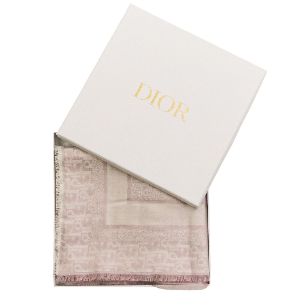 Dior Dior Christian Dior Oblique Large Wool Silk Shawl Others Shawl DUTY FREE for USA Size ONE SIZE - 14 Thumbnail