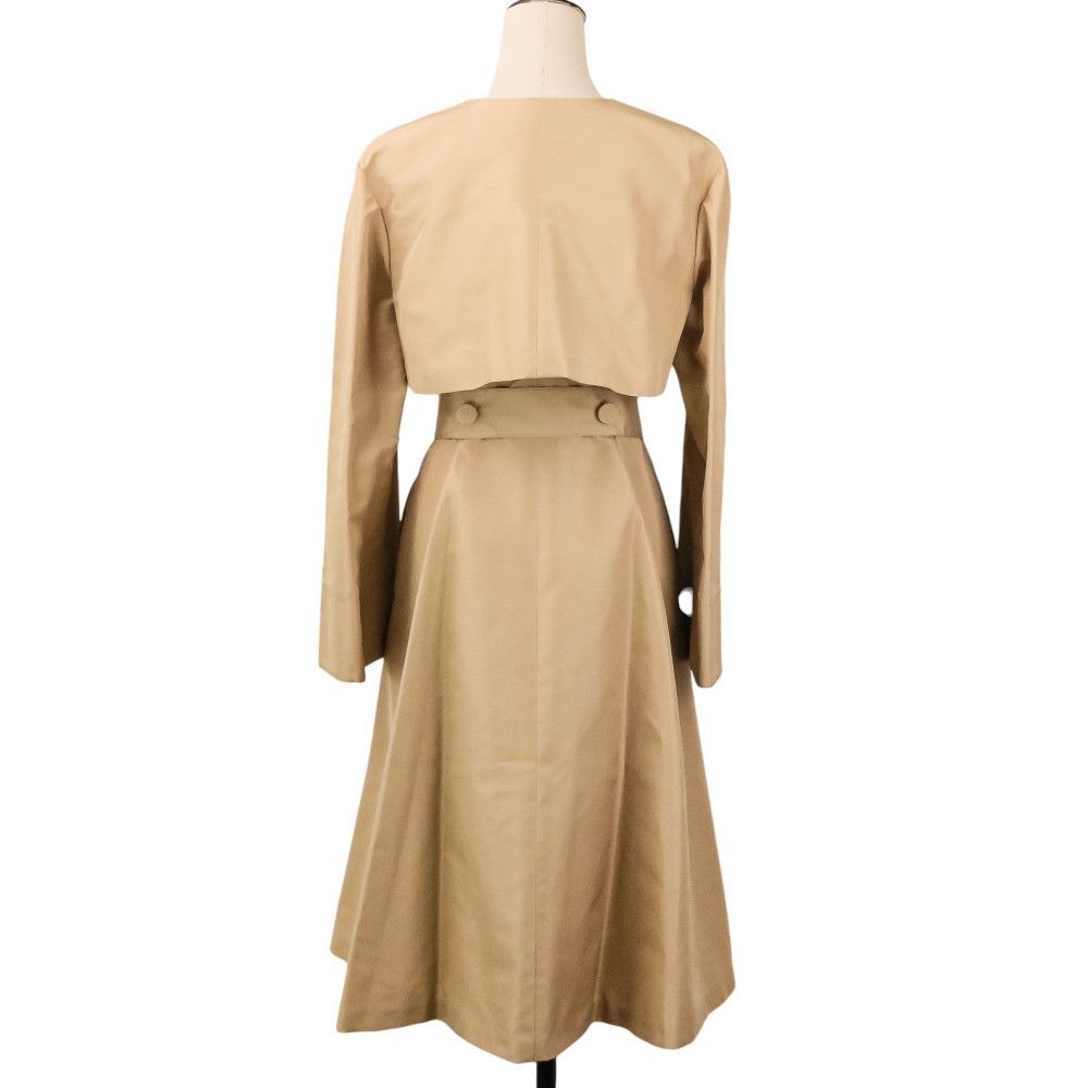 Other Other Foxey Boutique Silk TOFFEE Coat Textile Outerwear 39476 DUTY FREE for USA Size ONE SIZE - 4 Thumbnail