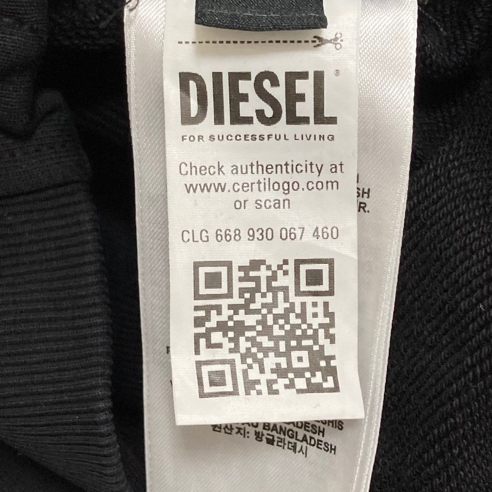 Other Other Diesel Rubber Logo Zip Sweatshirt Textile Sweatshirts & Hoodies DUTY FREE for USA Size ONE SIZE - 6 Thumbnail