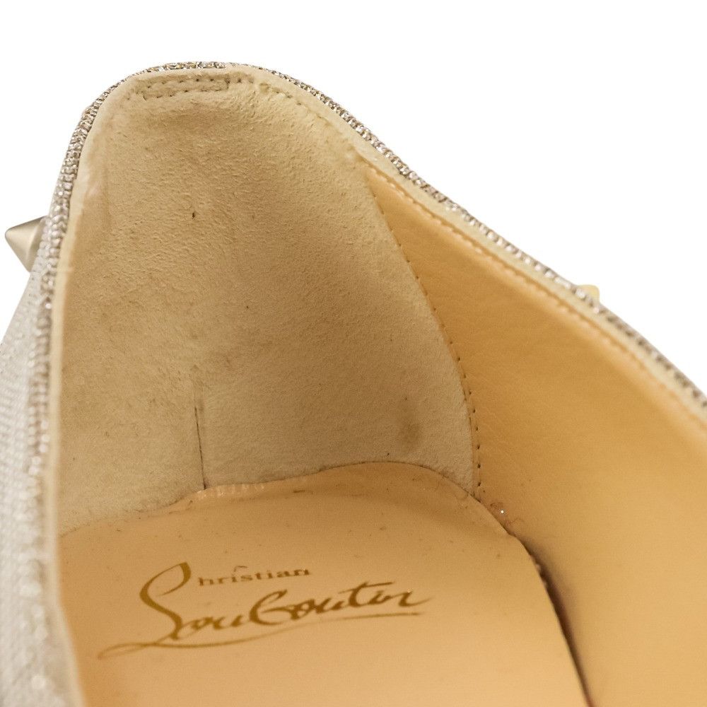 Christian Louboutin Christian Louboutin Christian Louboutin Studded Glitter Flats Textile Shoes DUTY FREE for USA Size ONE SIZE - 10 Thumbnail