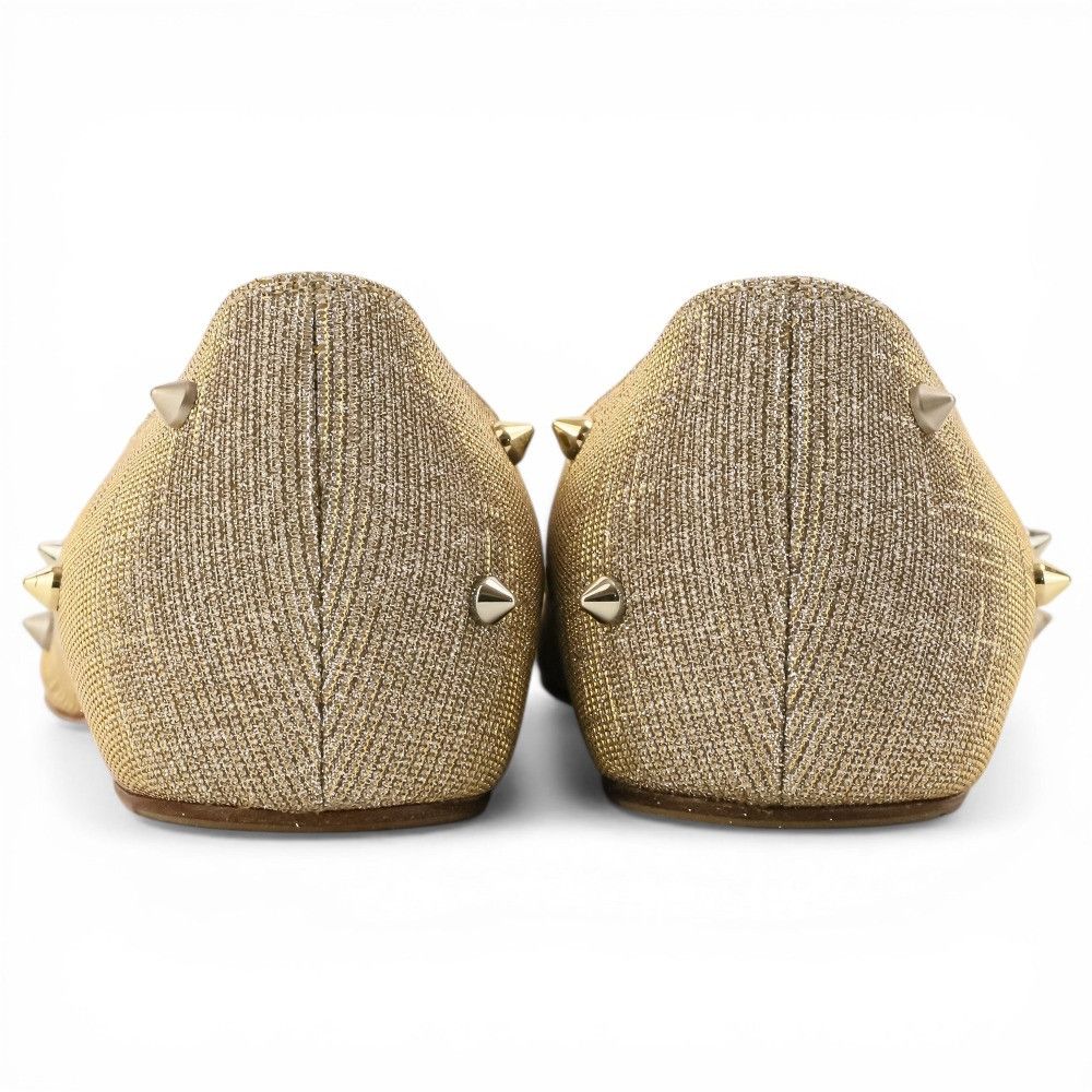 Christian Louboutin Christian Louboutin Christian Louboutin Studded Glitter Flats Textile Shoes DUTY FREE for USA Size ONE SIZE - 6 Thumbnail