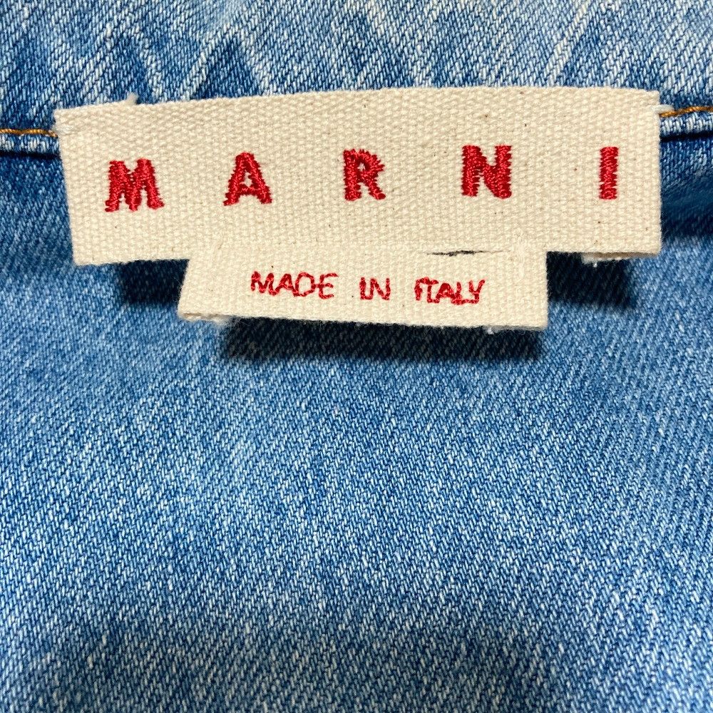 Marni Marni Marni Elbow Flower Patch Denim Jacket Textile Outerwear DUTY FREE for USA Size ONE SIZE - 4 Thumbnail