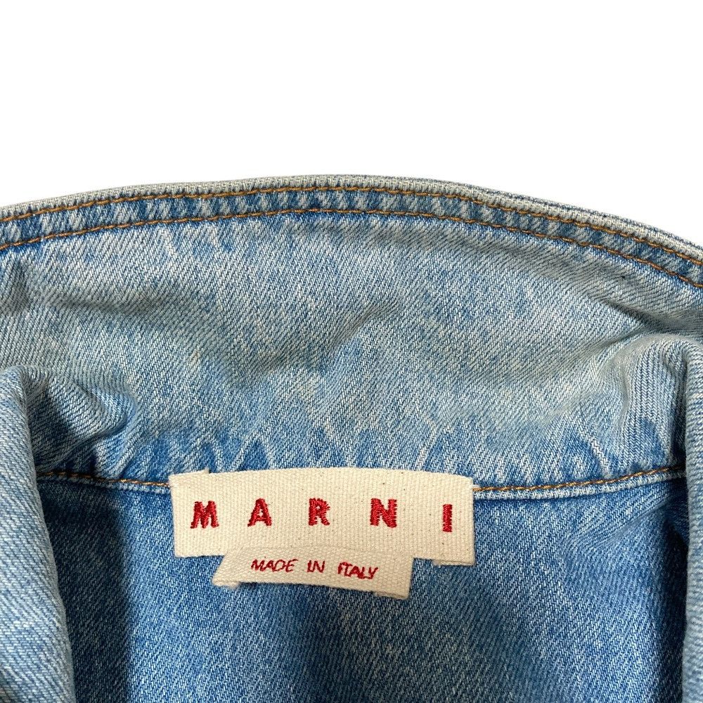 Marni Marni Marni Elbow Flower Patch Denim Jacket Textile Outerwear DUTY FREE for USA Size ONE SIZE - 10 Thumbnail