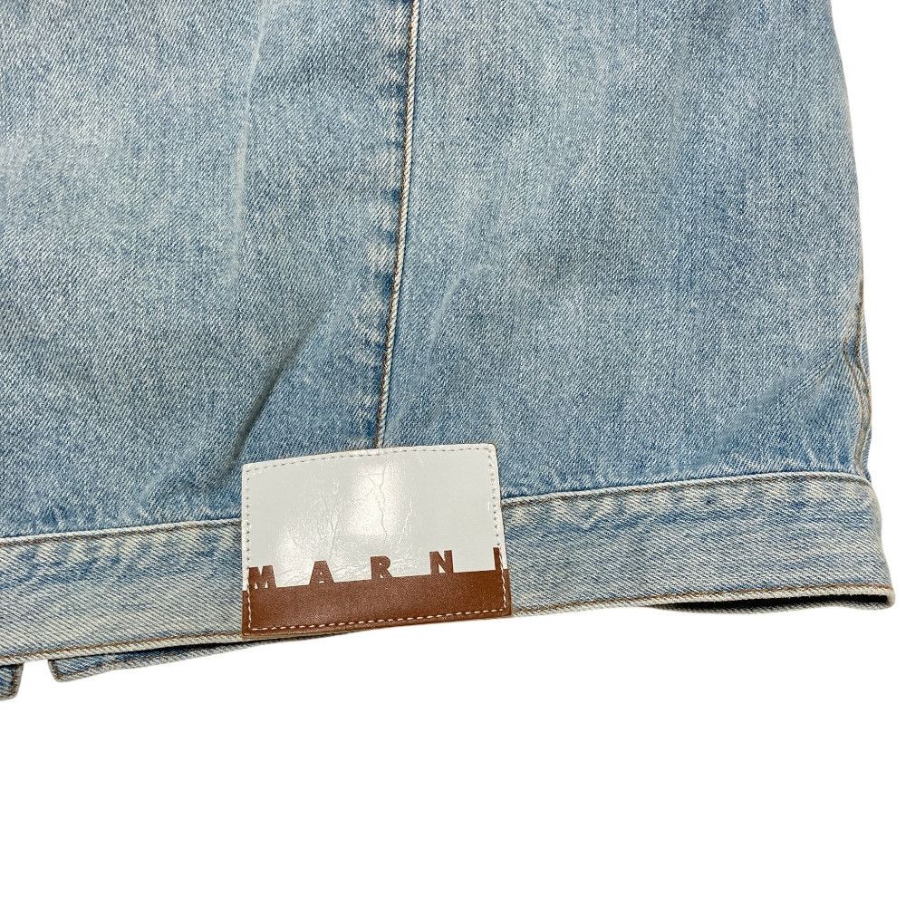 Marni Marni Marni Elbow Flower Patch Denim Jacket Textile Outerwear DUTY FREE for USA Size ONE SIZE - 7 Thumbnail