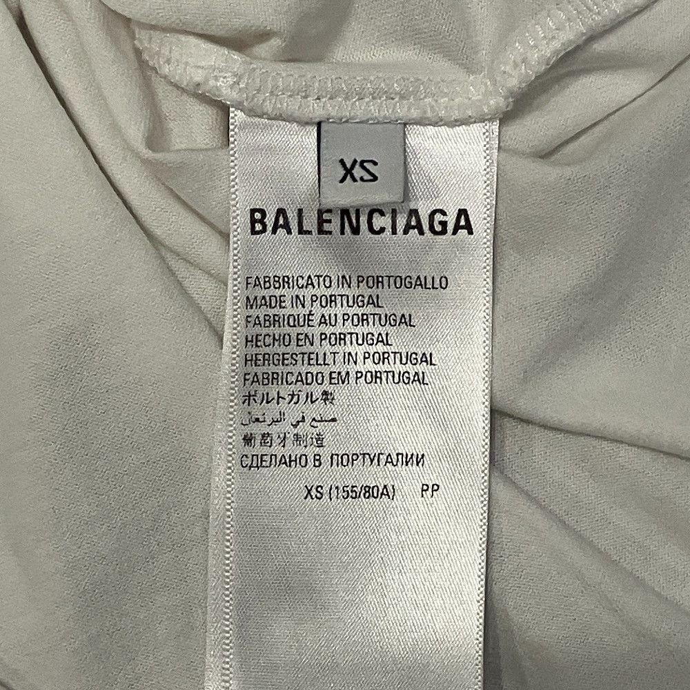 Balenciaga Balenciaga Balenciaga Care Label Print Cotton Oversized T Shirt Textile T-Shirts 724543 DUTY FREE for USA Size ONE SIZE - 5 Thumbnail