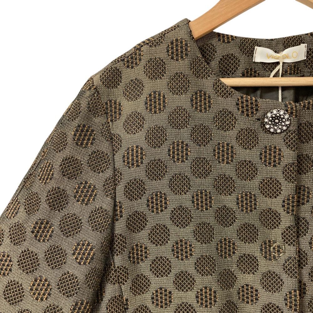 Other Other ViCOLO Embroidery Collarless Jacket Textile Outerwear DUTY FREE for USA Size ONE SIZE - 6 Thumbnail