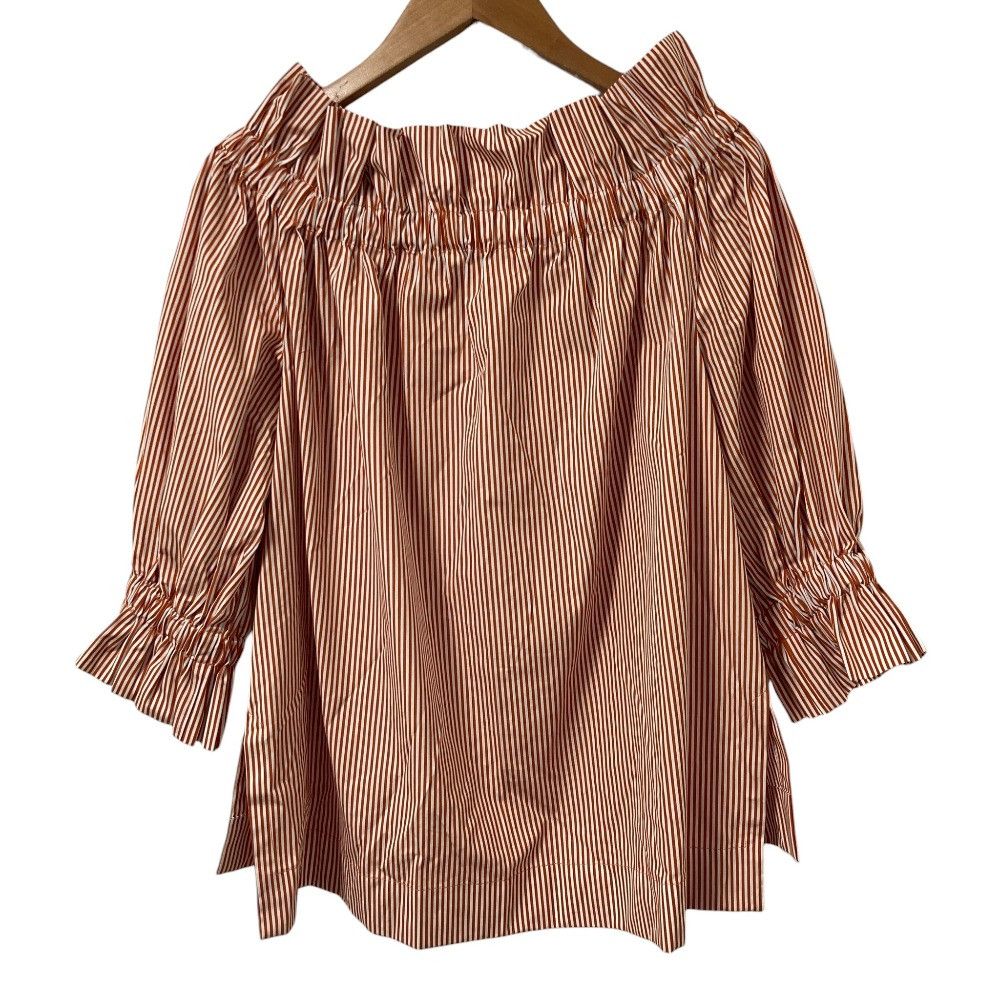 Other Other prune gold schmidt striped blouse Textile Tops 6521-343-1353 DUTY FREE for USA Size ONE SIZE - 2 Thumbnail