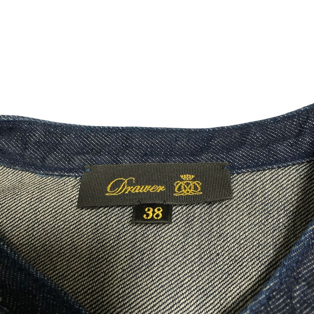 Other Other Drawer Cotton Silk Denim Frill Shirt Textile Tops 6511-299-0573 DUTY FREE for USA Size ONE SIZE - 5 Thumbnail