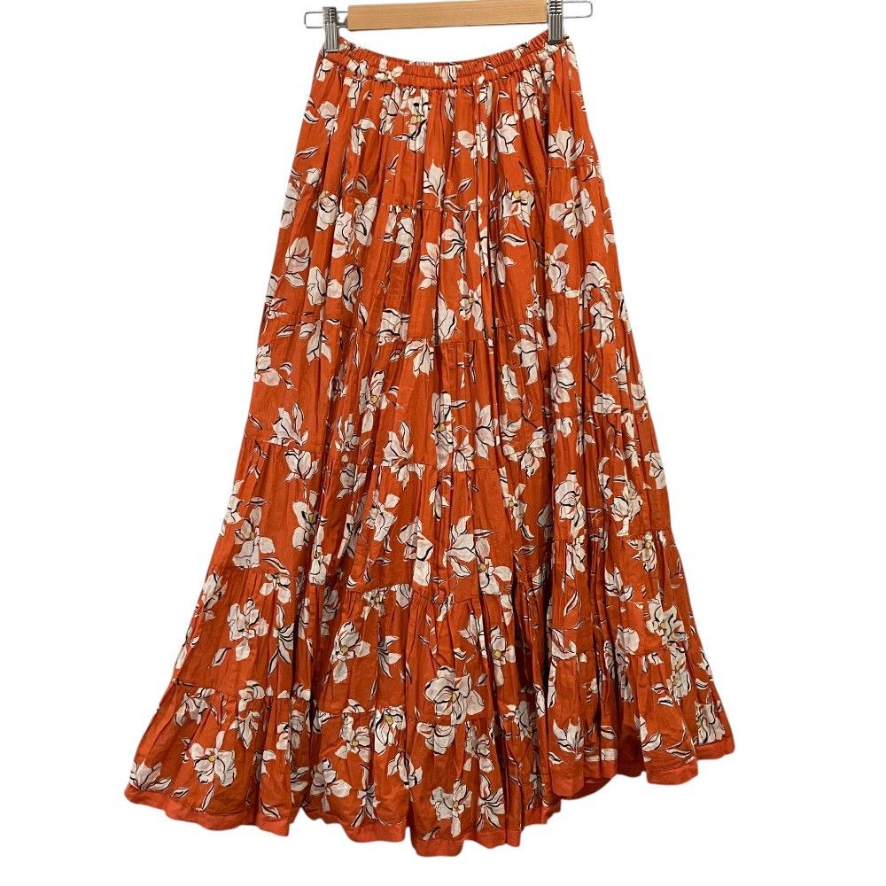 Other Other MARIHA Flower Gather Long Skirt Textile Skirts DUTY FREE for USA Size ONE SIZE - 2 Thumbnail