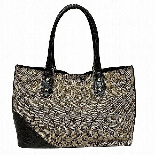 Gucci Gucci Gucci GG Canvas Tote Bag Leather Tote Bag 137385 DUTY FREE for USA Size ONE SIZE - 2 Thumbnail