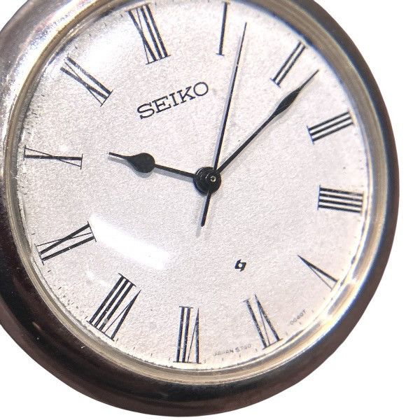 Seiko Seiko Seiko Stainless Steel Pocket Watch Metal Other 5740-0080 DUTY FREE for USA Size ONE SIZE - 4 Thumbnail