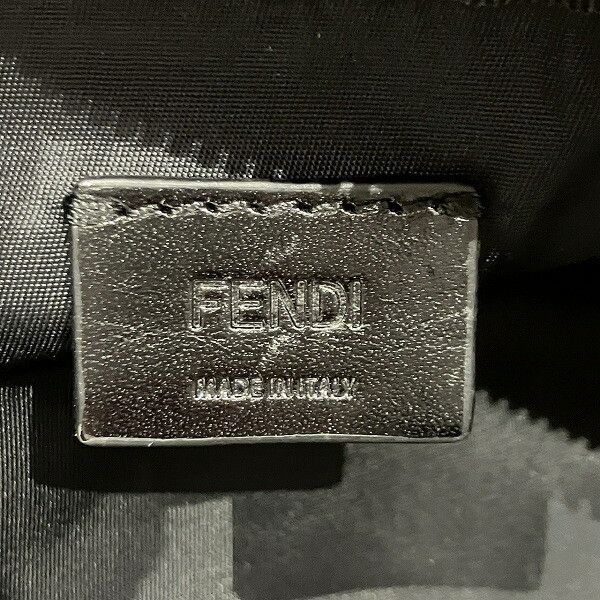 Fendi Fendi Fendi FF Pouch Small Nylon Leather Waist Bag Textile Belt Bag 7N0151ALWK DUTY FREE for USA Size ONE SIZE - 4 Thumbnail