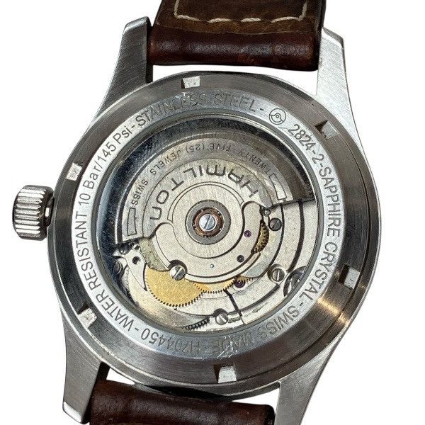 Hamilton Hamilton Hamilton Khaki Field Stainless Steel Mens Wristwatch Metal Automatic H704450 DUTY FREE for USA Size ONE SIZE - 5 Thumbnail
