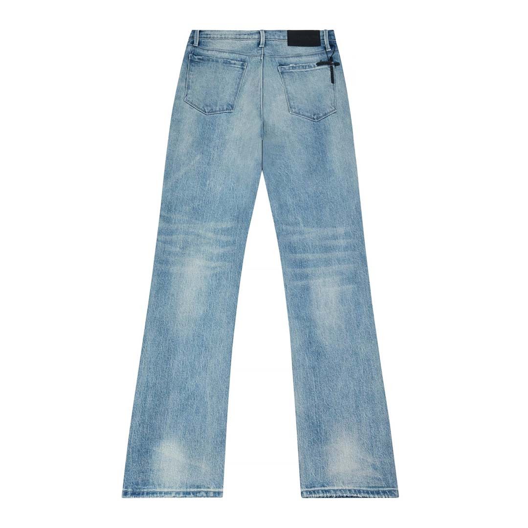 Rta Denis Flared Denim Medium Blue Jeans Size US 28 / EU 44 - 2 Thumbnail