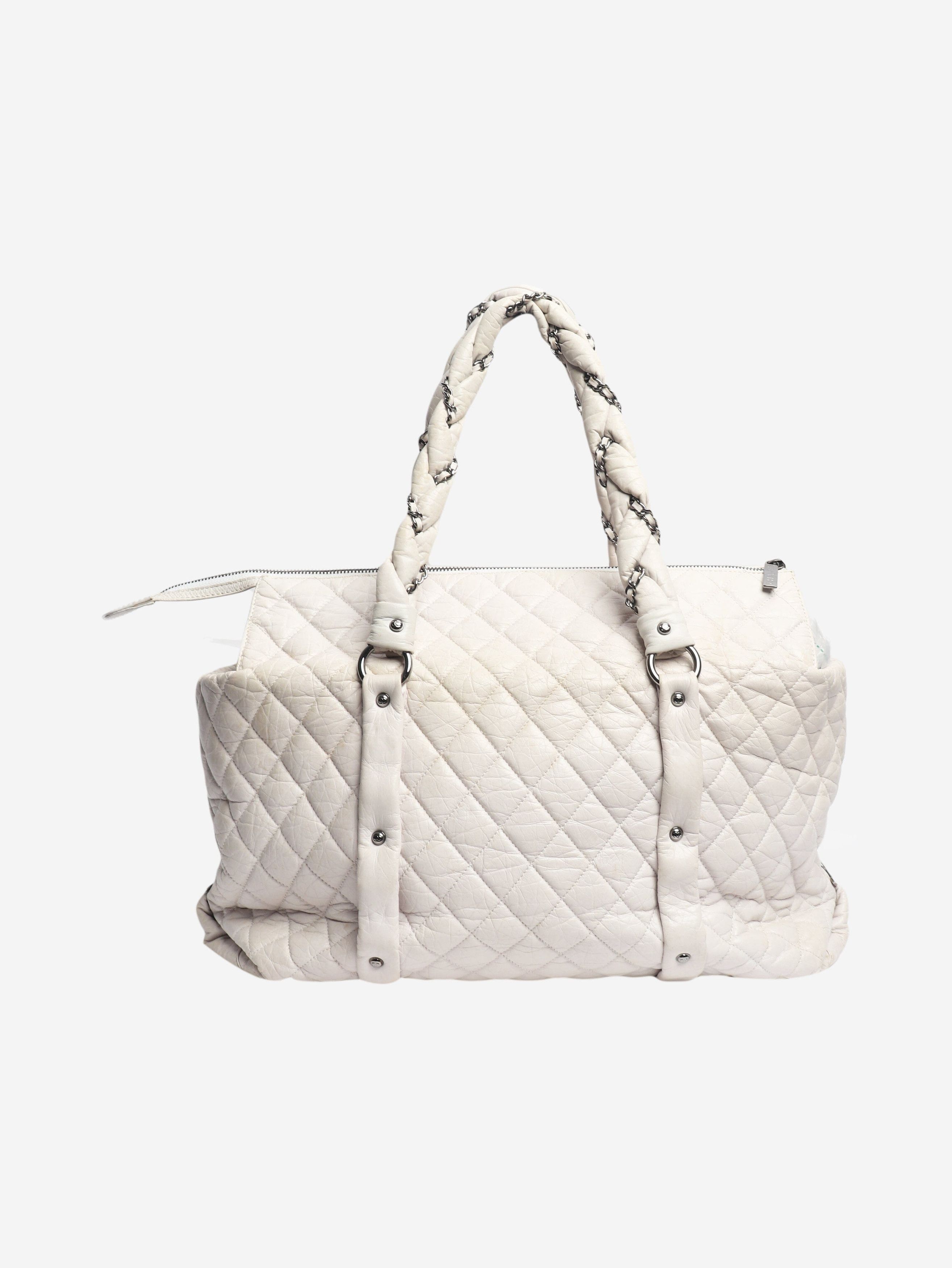 Chanel White vintage 2005 quilted leather tote Size ONE SIZE - 3 Thumbnail