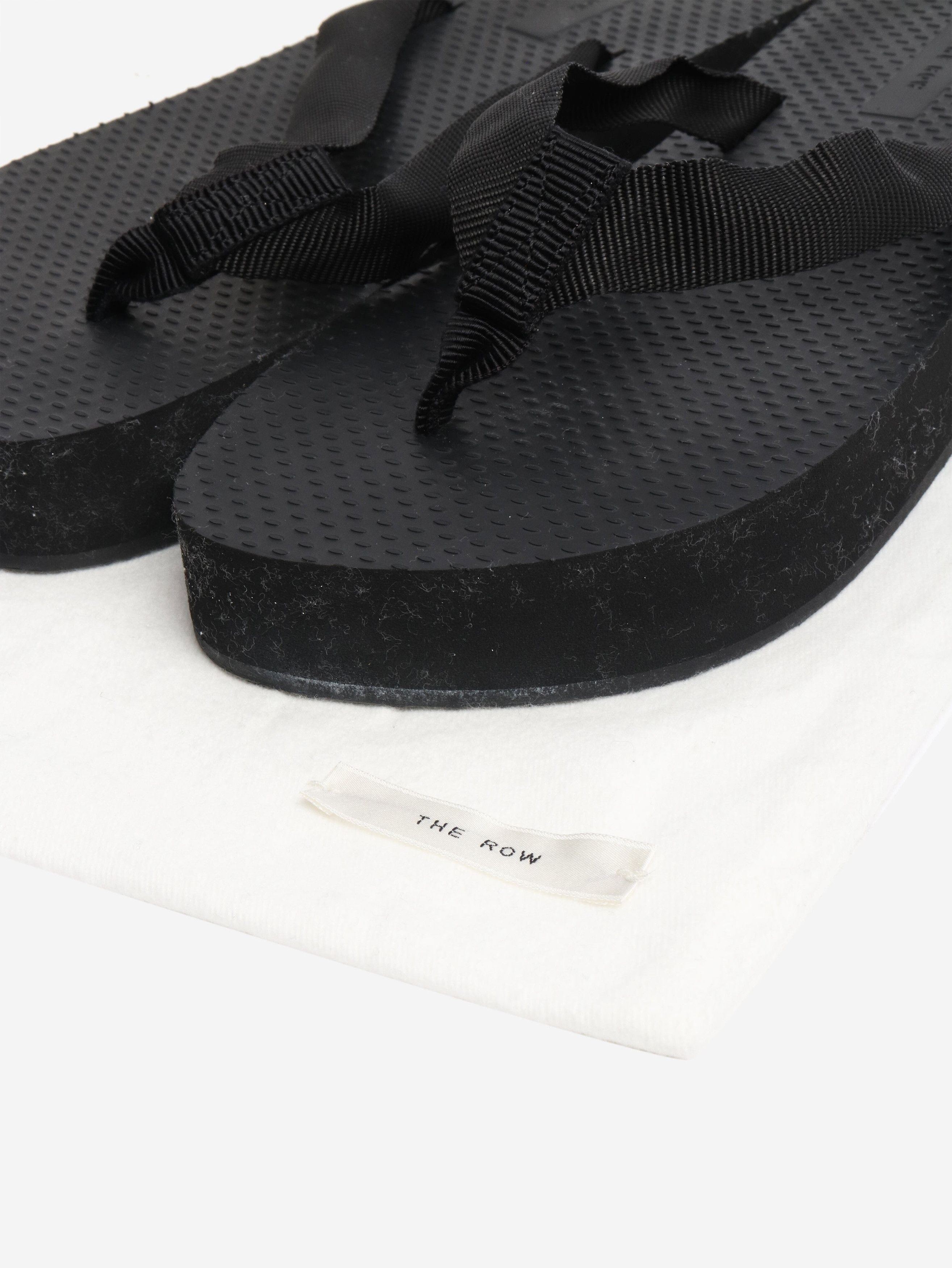 The Row Black platform flip flops - EU 38 Size US 7.5 / IT 37.5 - 6 Thumbnail
