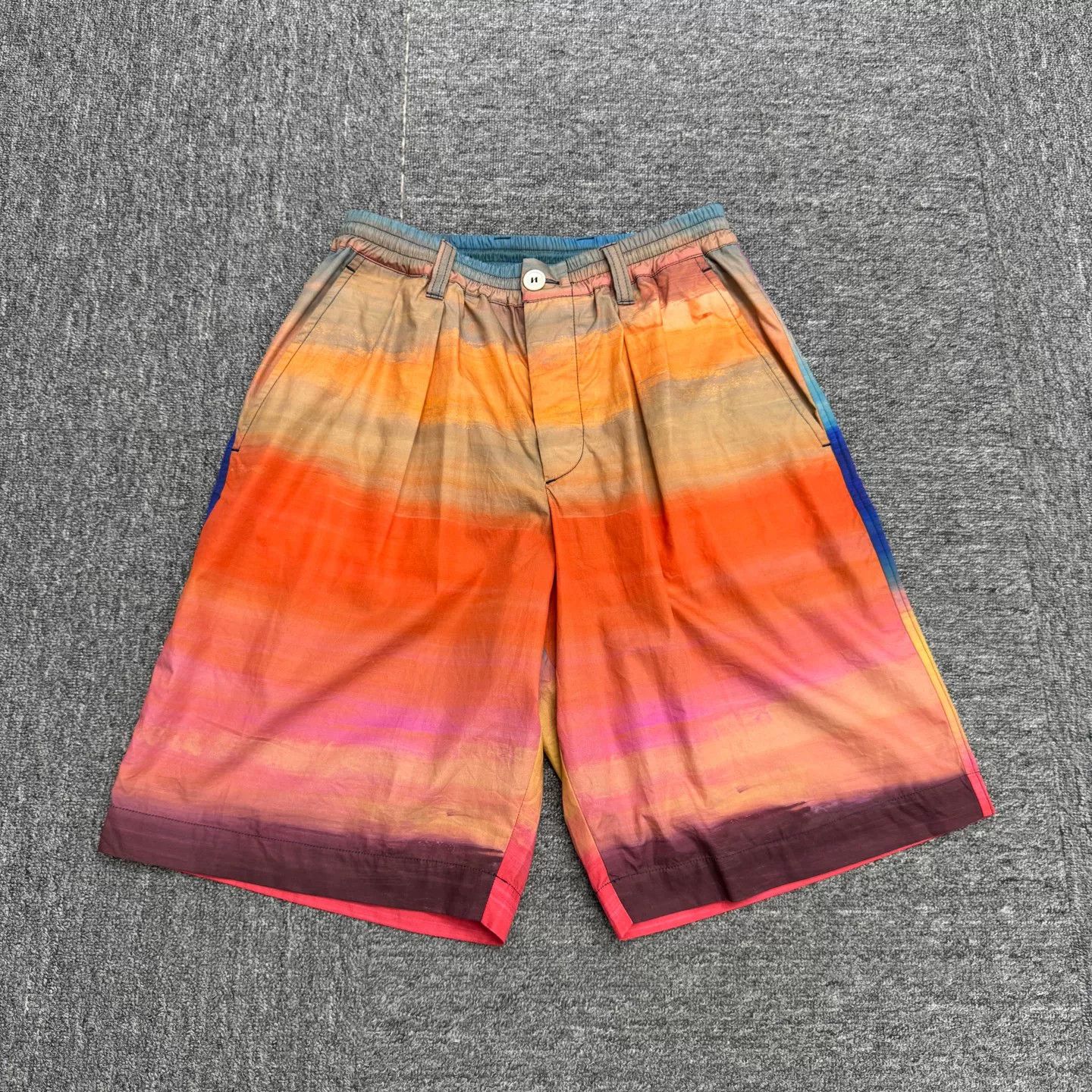 Marni Marni Gradient Striped Shorts Size 28 Size US 28 / EU 44 - 2 Thumbnail