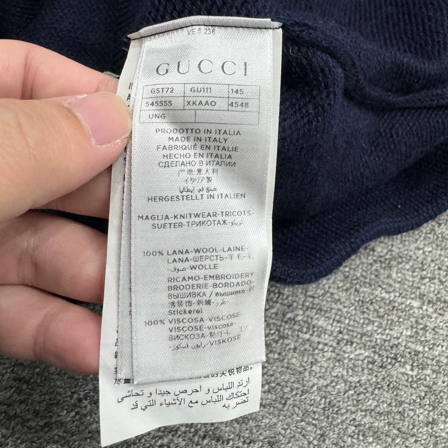 Gucci Gucci Panther Embroidered Sweater Size M Size US M / EU 48-50 / 2 - 4 Thumbnail