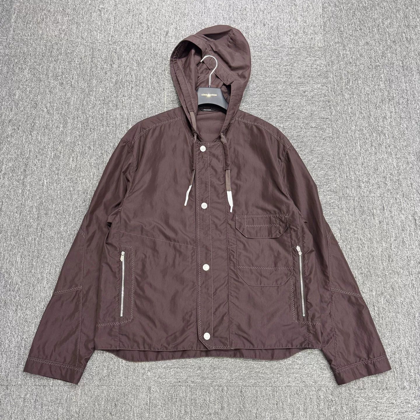 Hermes Hermès Hooded Light Jacket Brown Size S Size US S / EU 44-46 / 1 - 2 Thumbnail