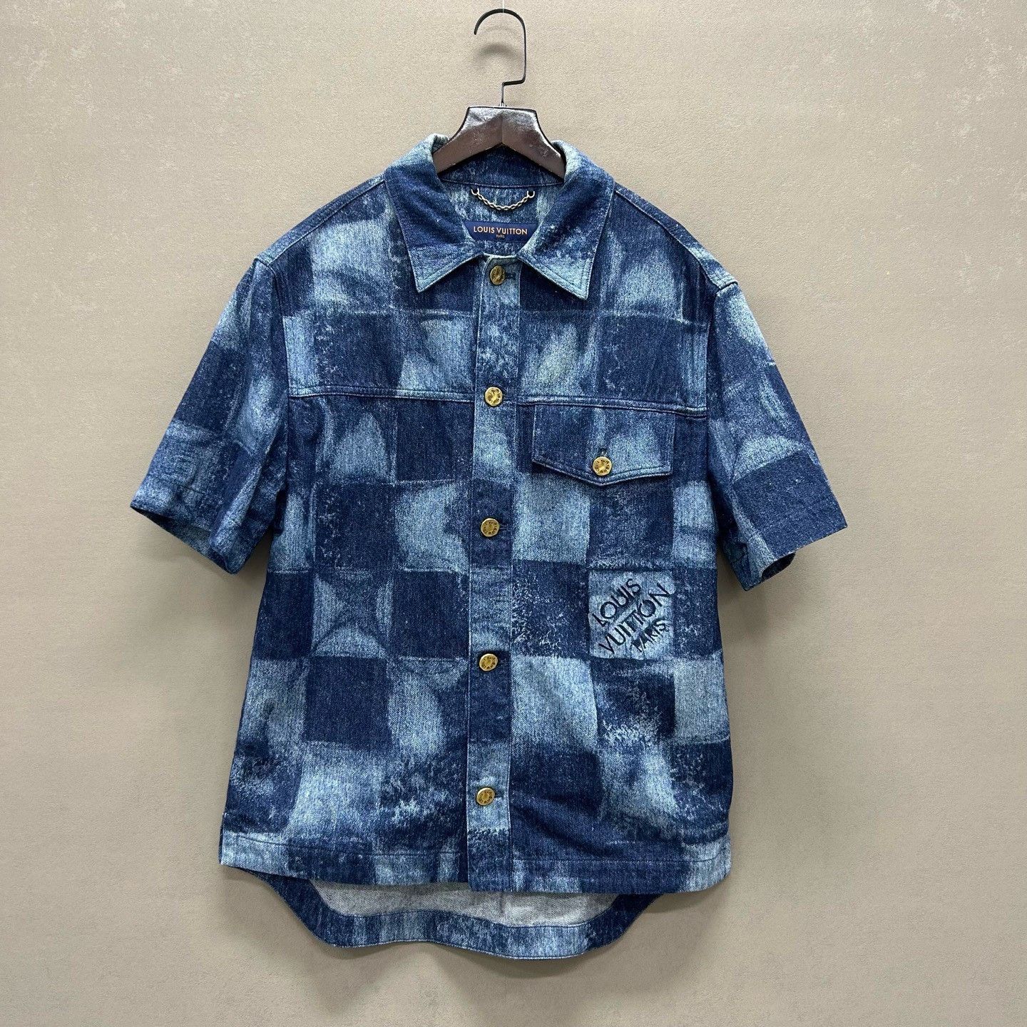 Louis Vuitton Louis Vuitton Damier Denim Shirt Size XS Size US XS / EU 42 / 0 - 2 Thumbnail