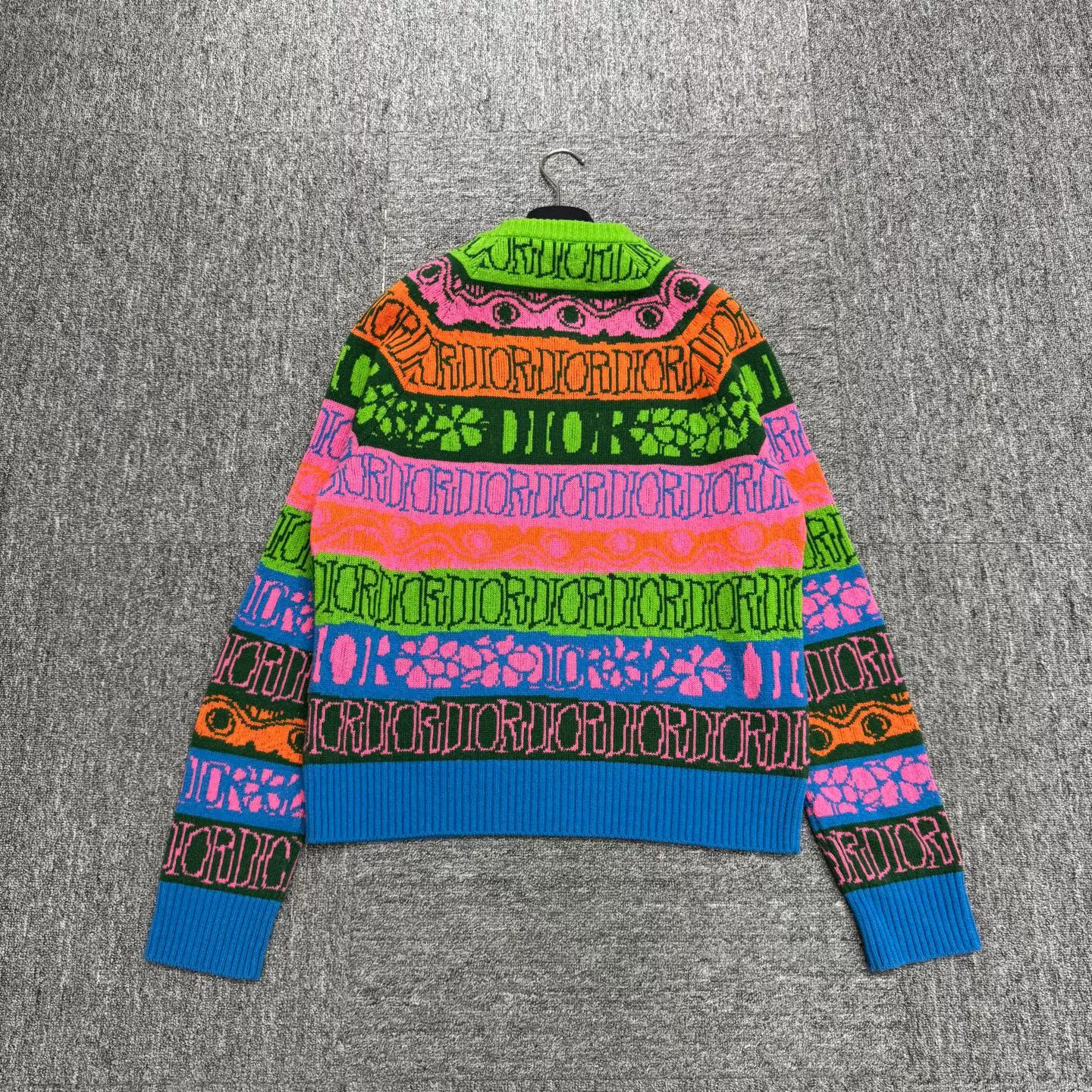Dior Dior Multi-Color Logo Knit Sweater Size S Size US S / EU 44-46 / 1 - 6 Thumbnail
