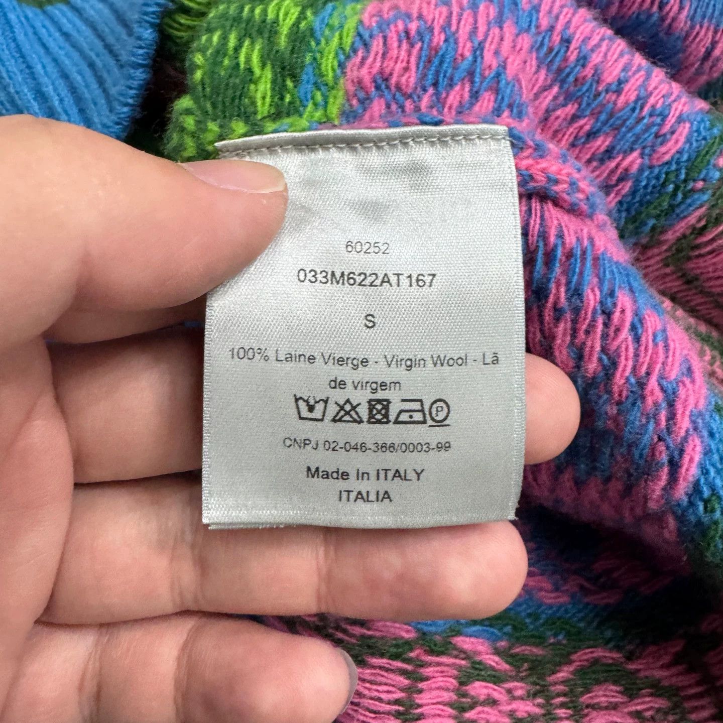 Dior Dior Multi-Color Logo Knit Sweater Size S Size US S / EU 44-46 / 1 - 4 Thumbnail