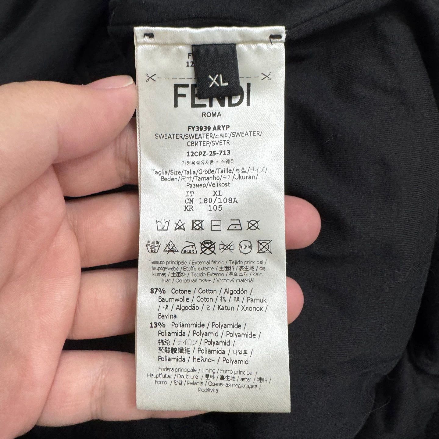 Fendi Fendi FF Logo Zip-Up Hoodie Size XL Size US XL / EU 56 / 4 - 4 Thumbnail