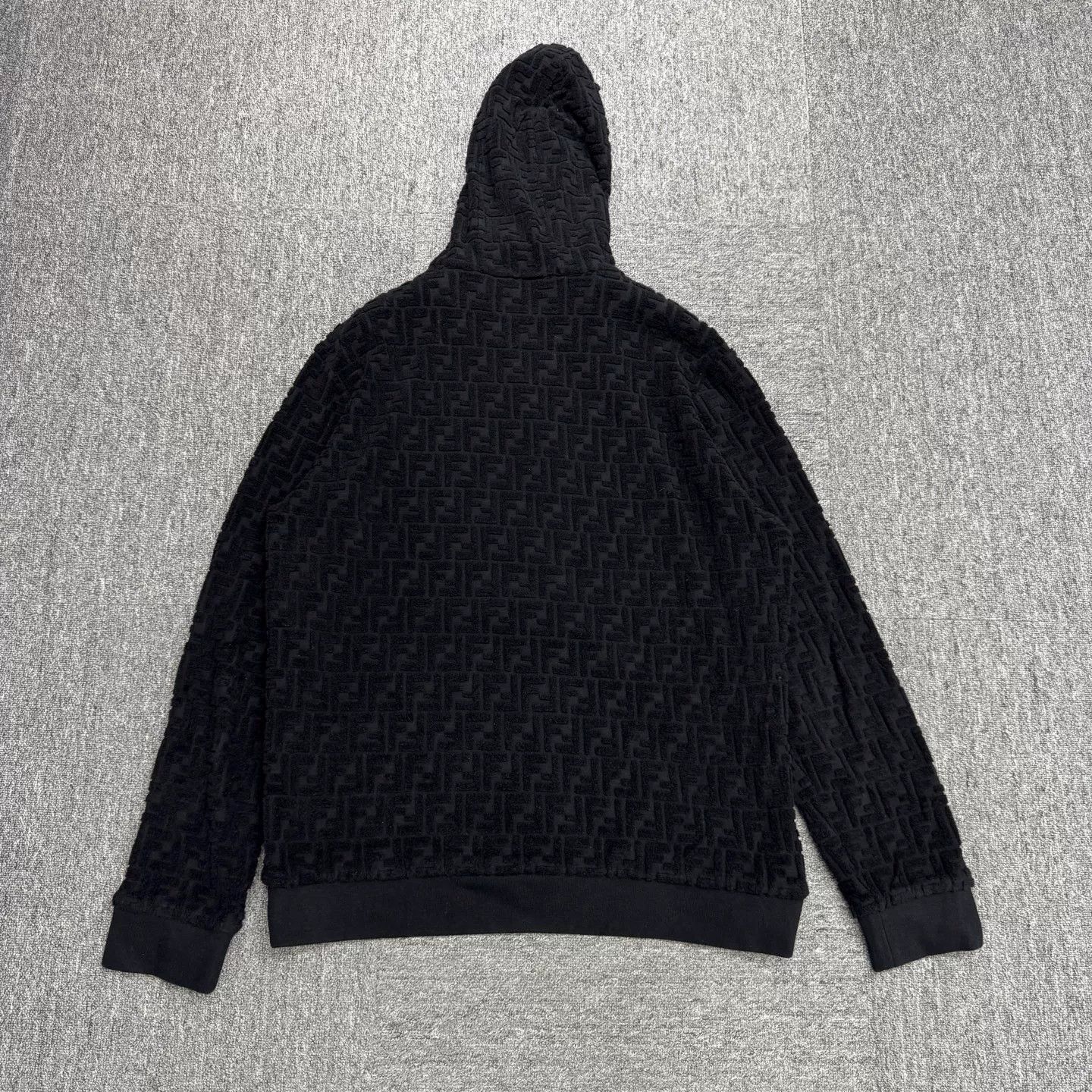 Fendi Fendi FF Logo Zip-Up Hoodie Size XL Size US XL / EU 56 / 4 - 6 Thumbnail