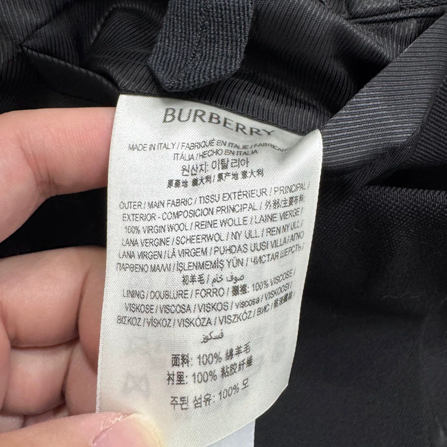 Burberry Burberry Wool Collarless Jacket Size 52 Size US L / EU 52-54 / 3 - 4 Thumbnail