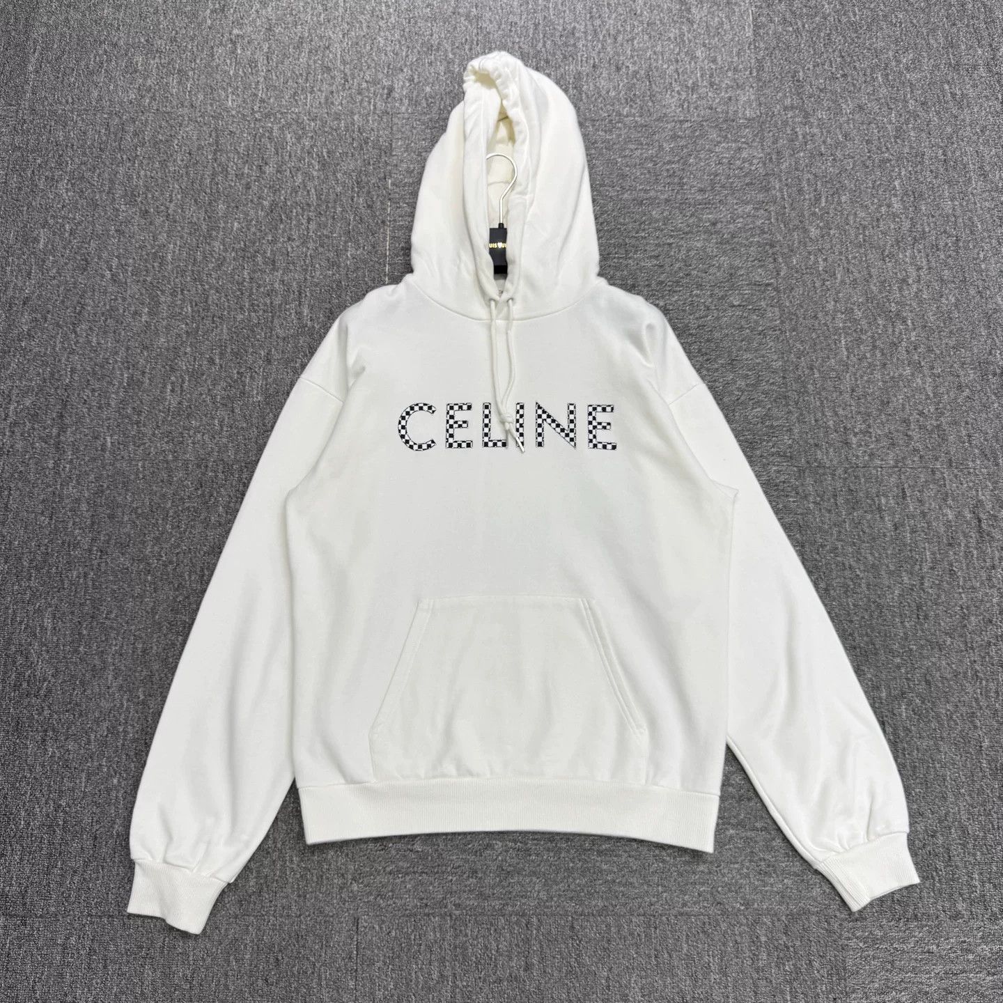 Celine Celine Checkerboard Logo Hoodie Size S Size US S / EU 44-46 / 1 - 2 Thumbnail