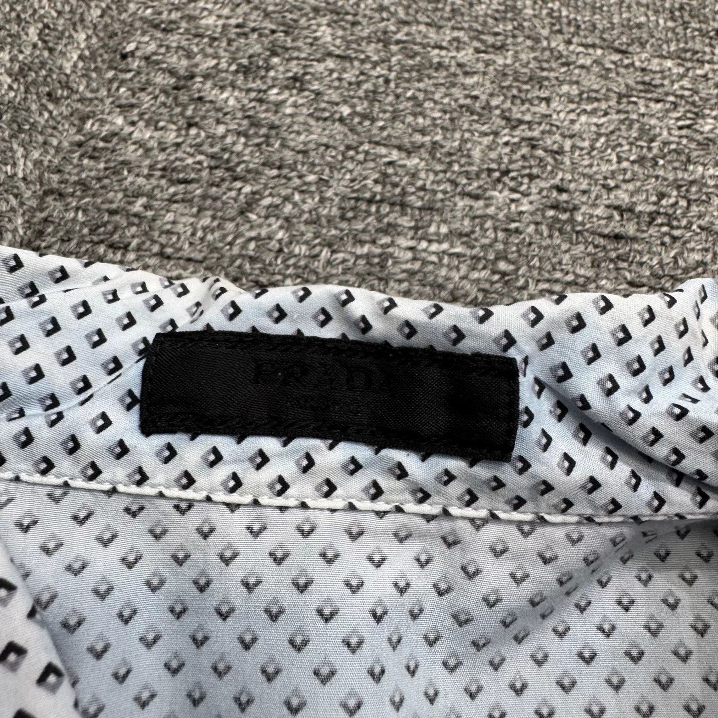 Prada Prada Diamond Pattern Shirt Size M Size US M / EU 48-50 / 2 - 5 Thumbnail