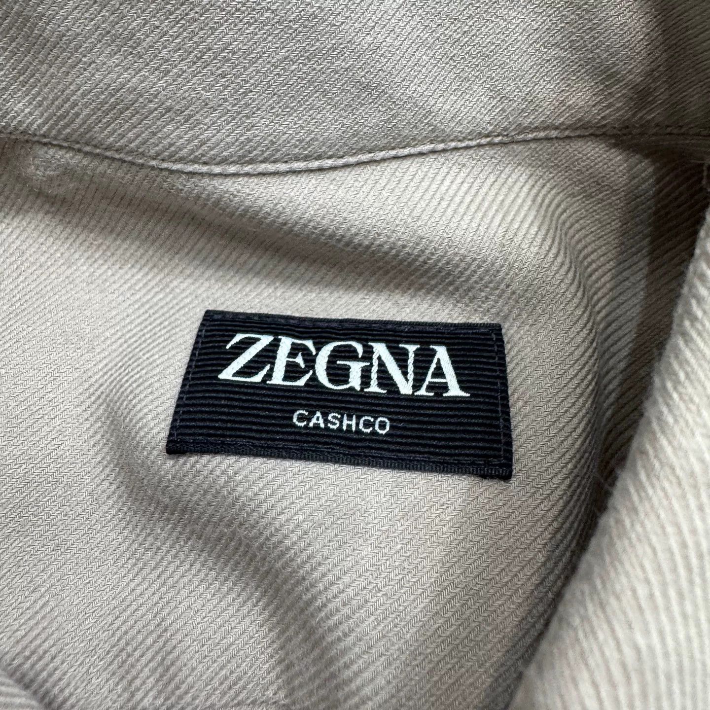 Z Zegna Zegna Cashco Cotton Cashmere Button Up Shirt US S Size US S / EU 44-46 / 1 - 3 Thumbnail