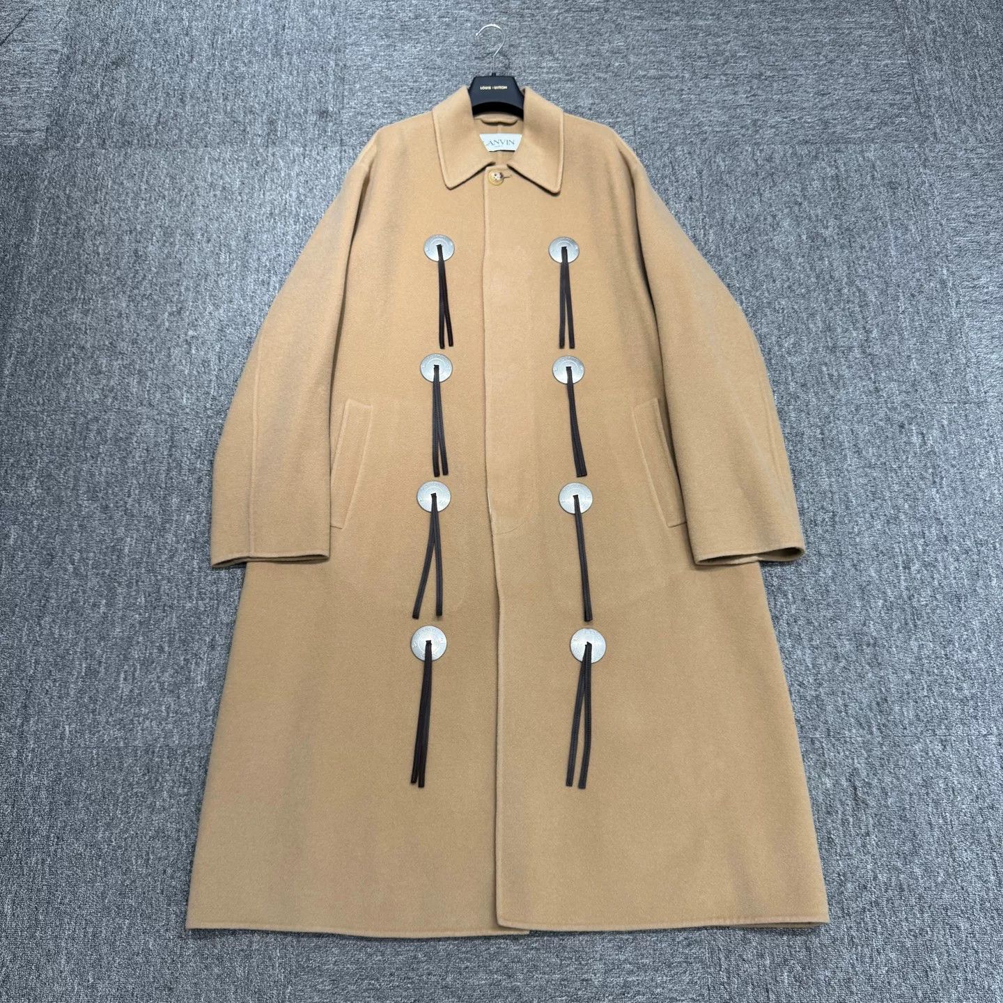 Lanvin Lanvin Wool Cashmere Coat Size L Size US L / EU 52-54 / 3 - 2 Thumbnail