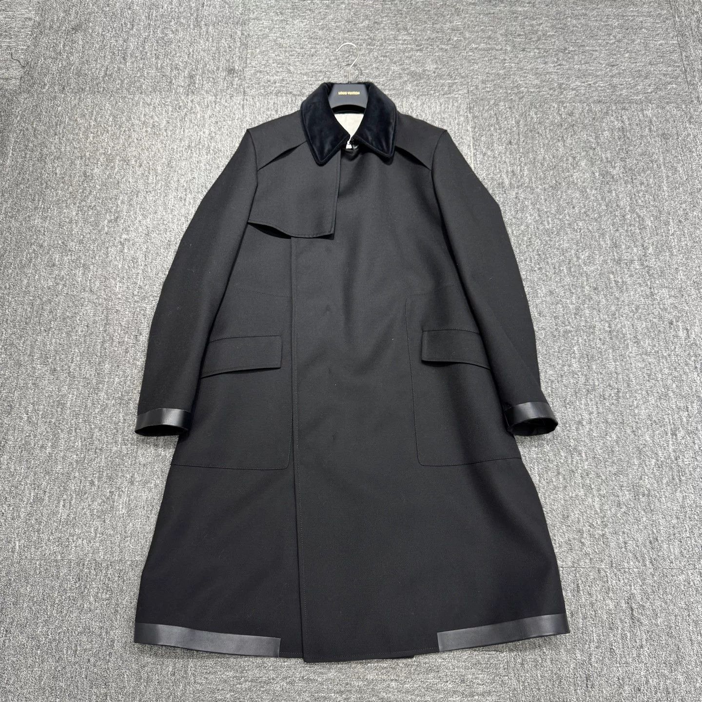 Berluti Berluti Calfskin Trim Wool Coat Size M Size US M / EU 48-50 / 2 - 2 Thumbnail