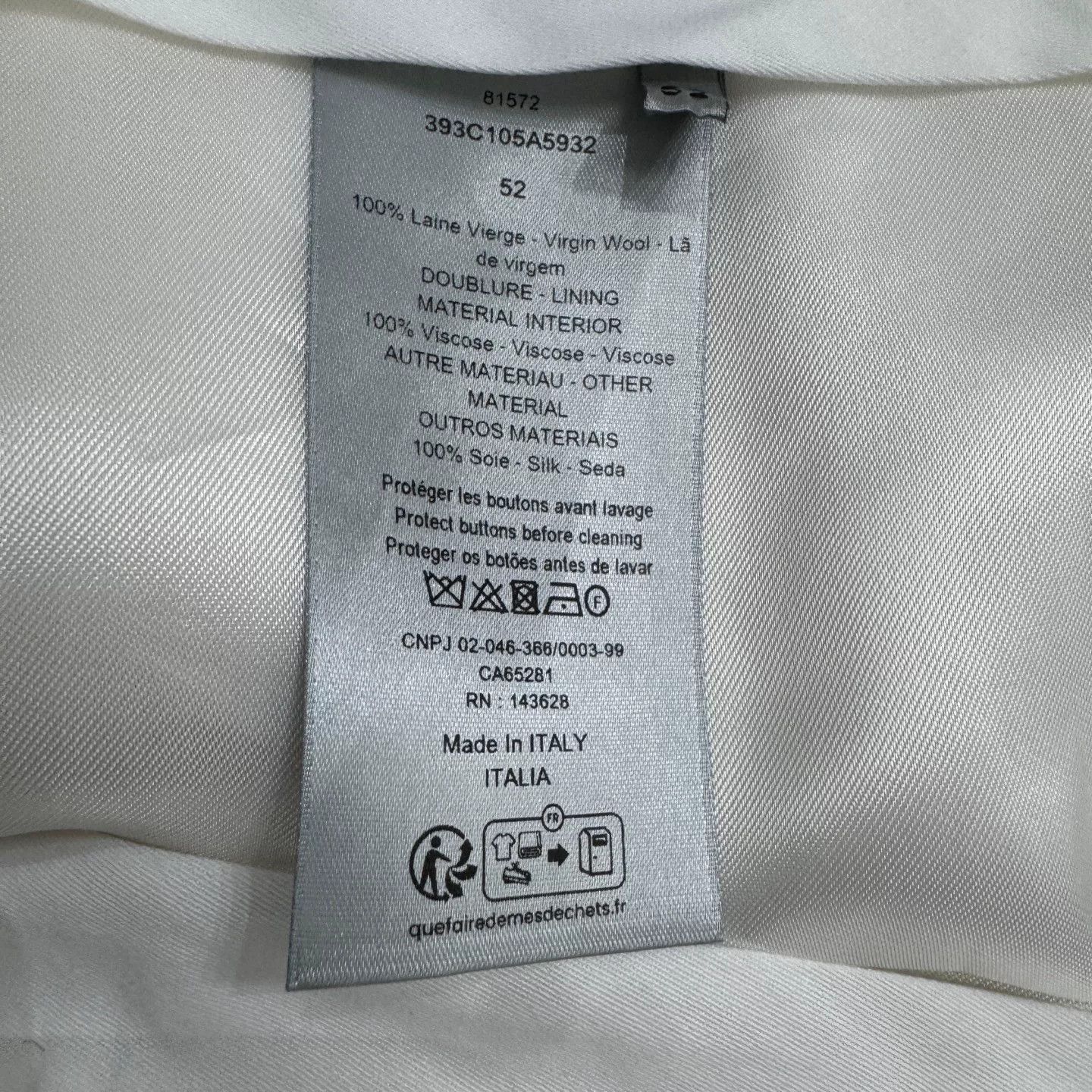 Dior Dior Virgin Wool Casual Pants Size 36/52 Size US 36 / EU 52 - 4 Thumbnail
